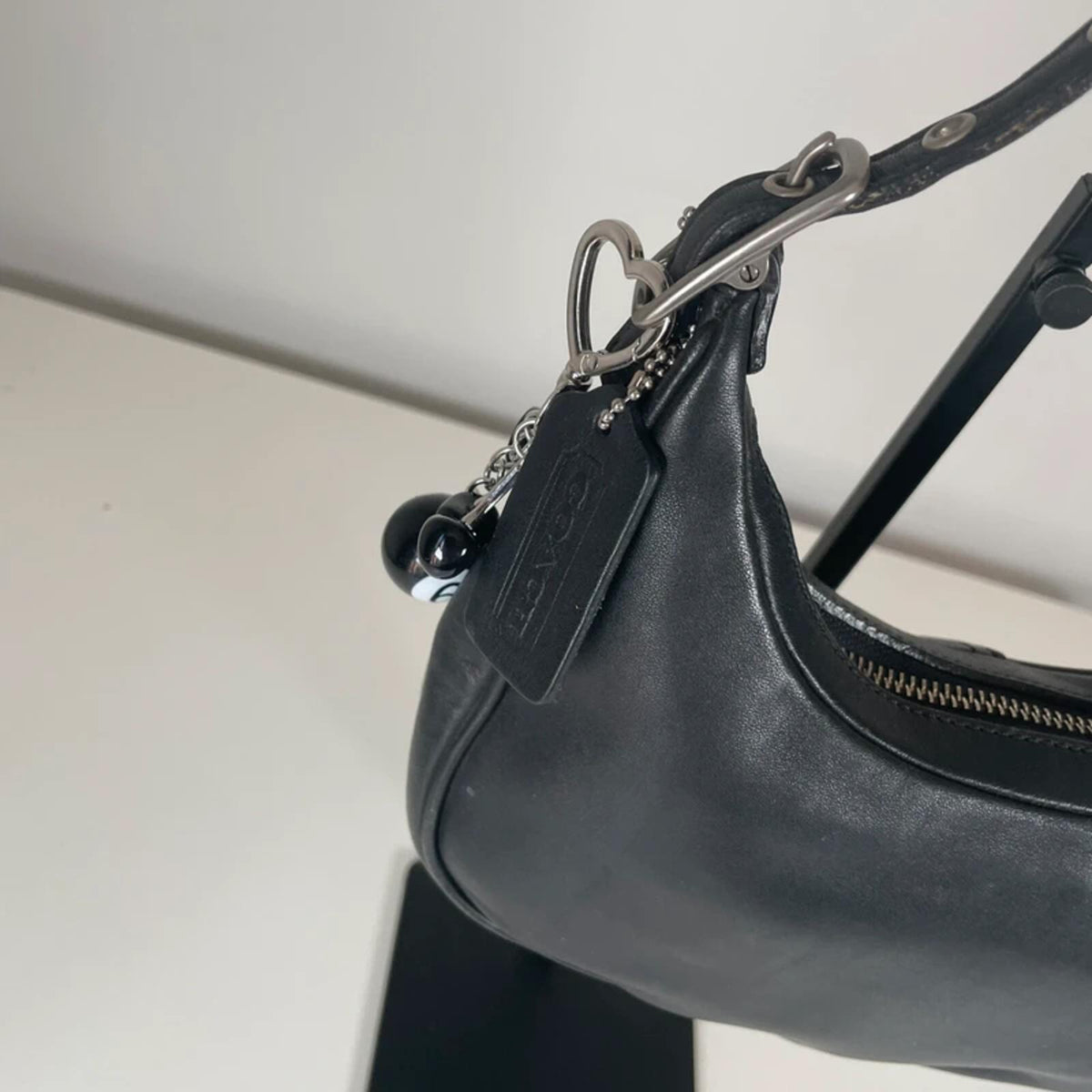 Coach Zoe Legacy Mini Hobo Black Shoulder Bag Y2K L2P-9593