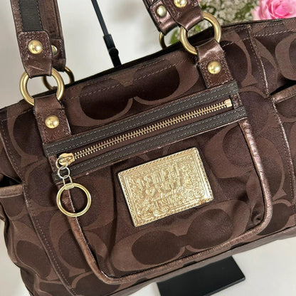 Coach Poppy Signature Canvas Tote Bag F0920-14364
