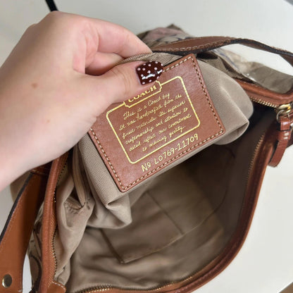 Coach Pink and Purple Patchwork Shoulder Bag L0769-11709
