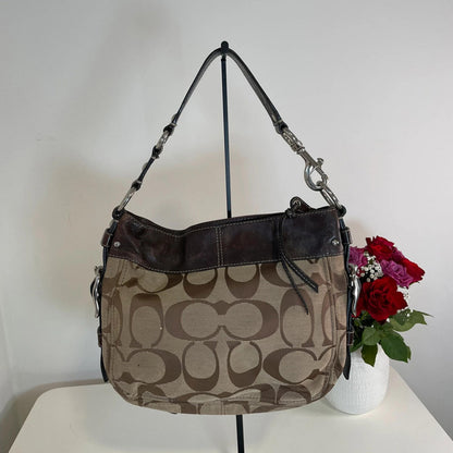 Coach Zoe Medium Brown Buckle Bag M1049-F12657