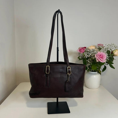 Coach Legacy Vintage Brown Leather Shoulder Handbag K1D-9813