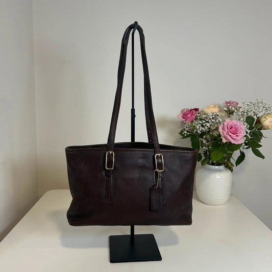 Coach Legacy Vintage Brown Leather Shoulder Handbag K1D-9813