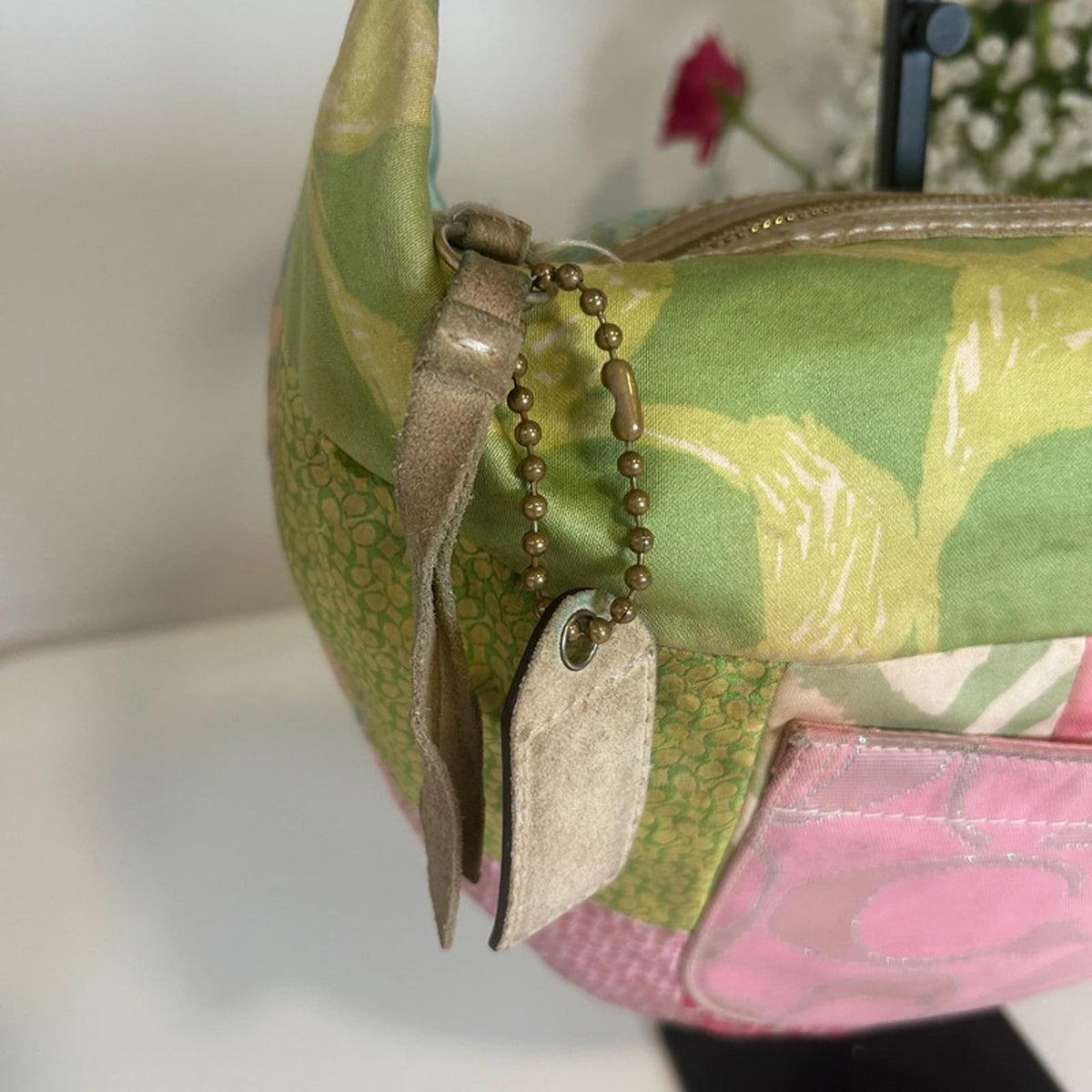 Coach Pastel Patchwork Hobo Shoulder Bag M05Q-464