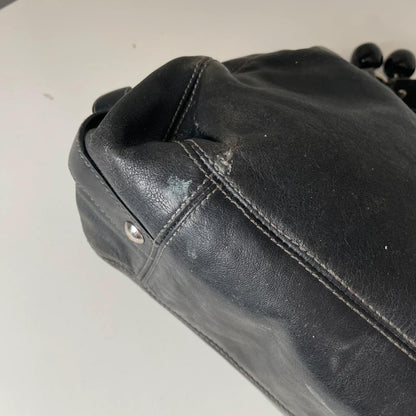 Coach Madison Maggie Black Leather Hobo Shoulder Bag J0982-14336
