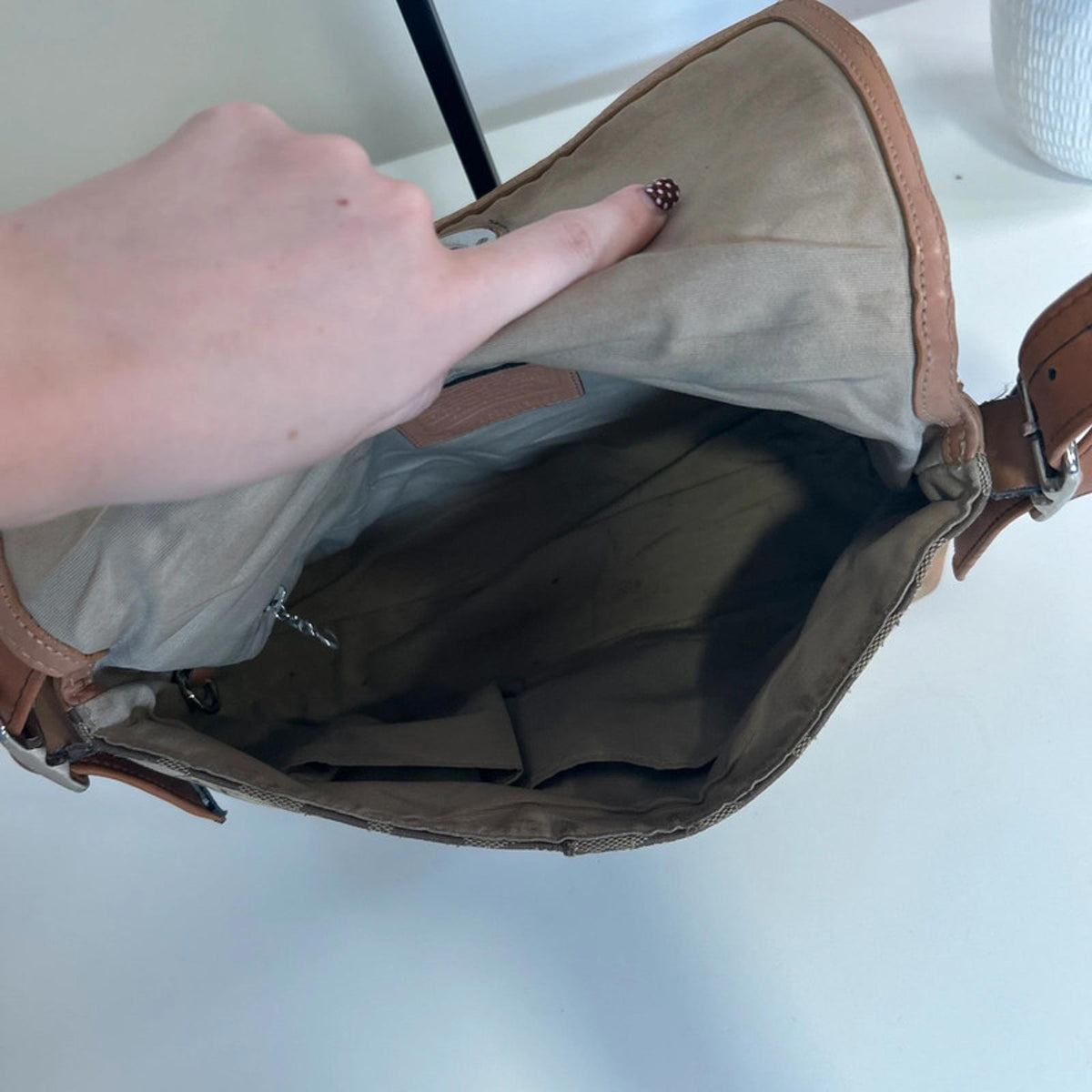 Coach Signature Brown Monogram Crossbody Bag L0867-F13066