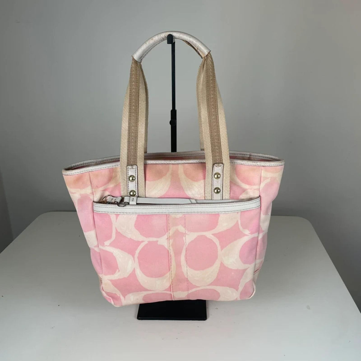 Coach Hampton Scribble Pink Shoulder Bag Y2K L0626-F10805
