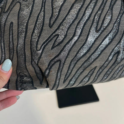Rare Vintage Y2K Coach Sophia Gallery Bag Silver Zebra Print Lurex Jacquard G1082-16925