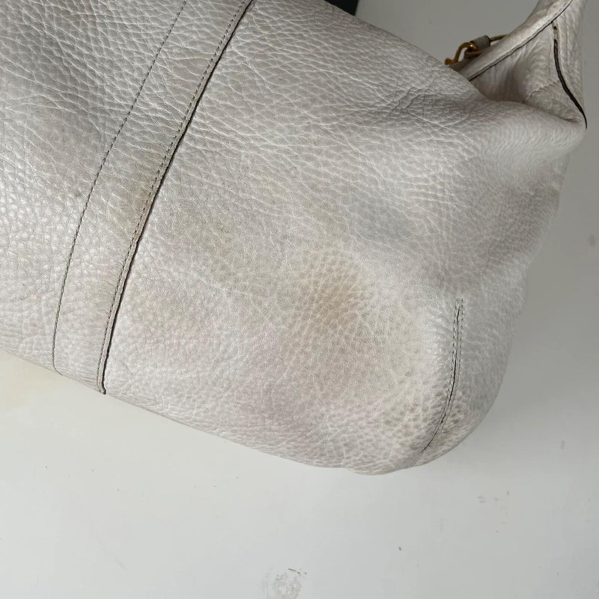 Coach Ergo White Pebbled Leather Shoulder Bag K0782-11613