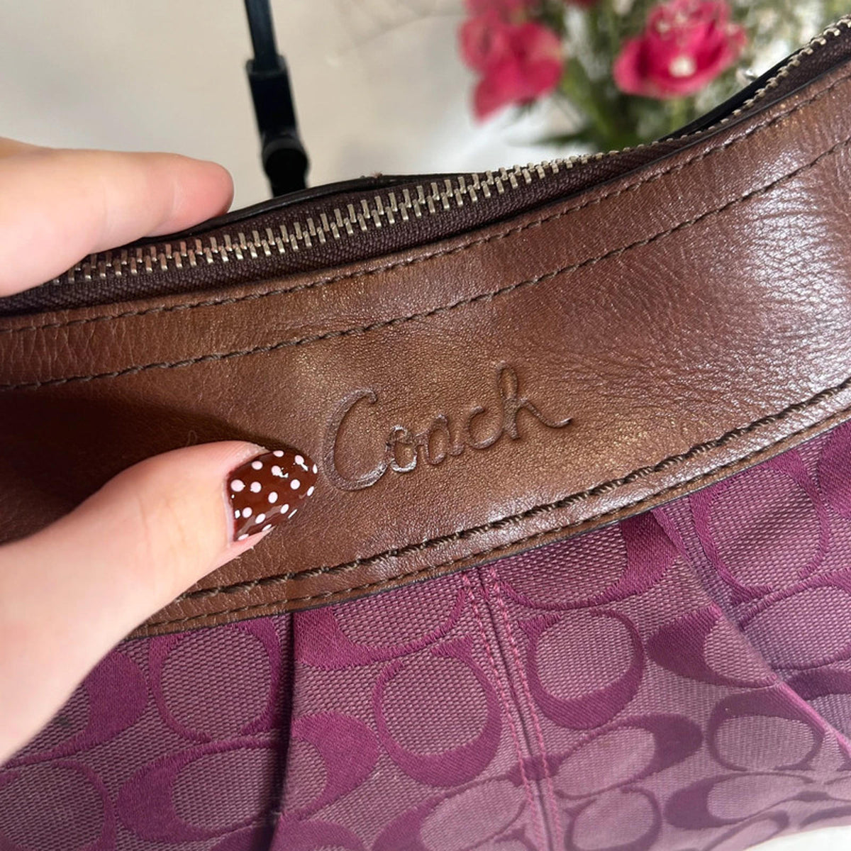 Coach Purple Soho Hobo Handbag H0968-F13741