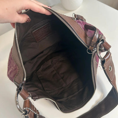 Coach Purple Soho Hobo Handbag H0968-F13741
