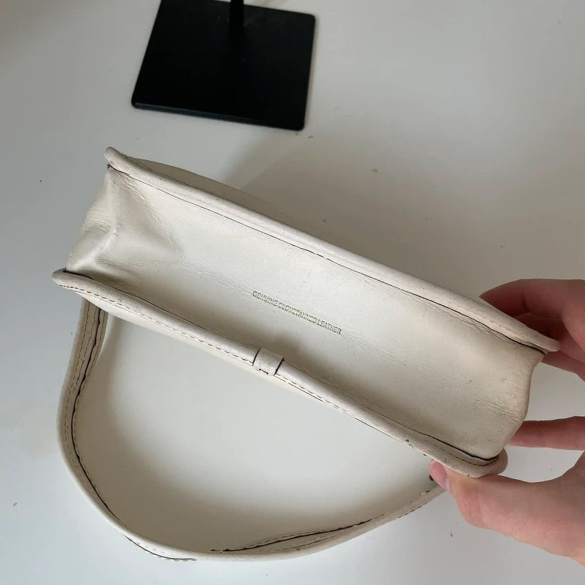 Coach White Leather Swinger Shoulder Bag M2048-C0638