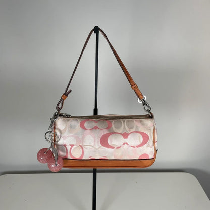 Coach Pink Signature Monogram Demi Bag M3J-7072